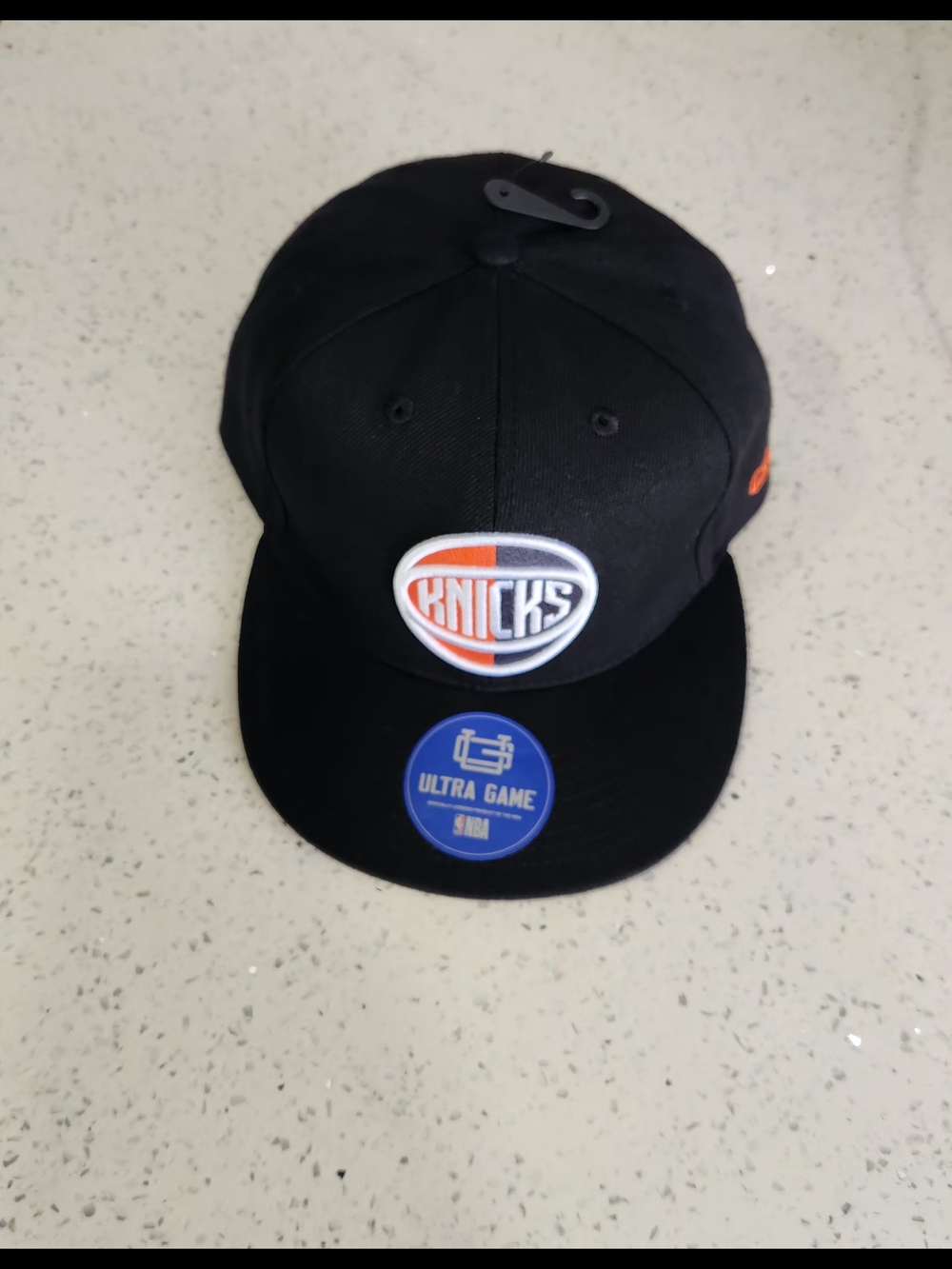 New York Knicks Black & Orange Ultra Game Snapback Hat